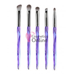 Pensule de Make-up  5 bucati Purple Crystal Profesionale MKB12 
